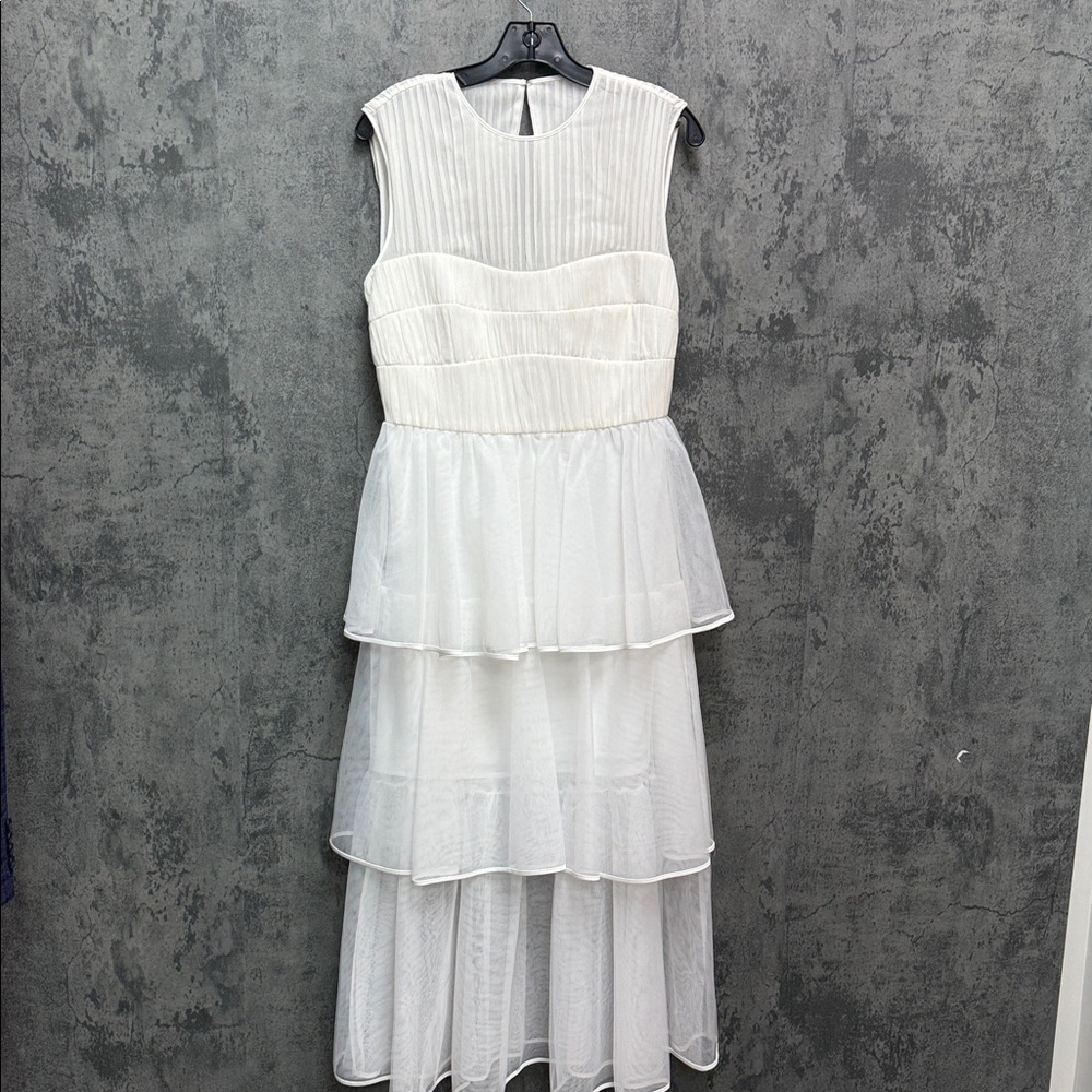 SIMKHAI Benton Pleated Tulle Dress - Picture 4 of 8